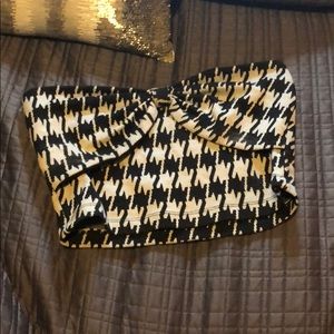 Houndstooth crop top